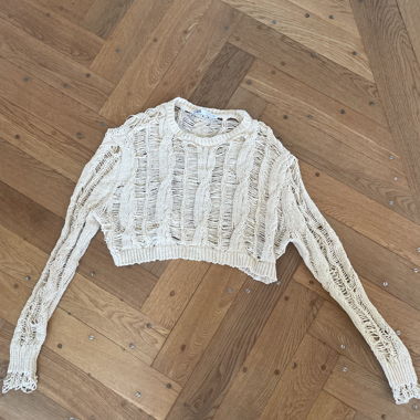 Zara maglione cropped traforato