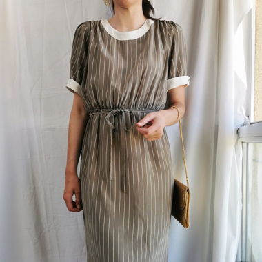 Vintage silk handmade dress
