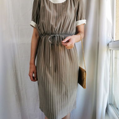 Robe vintage en soie faite main