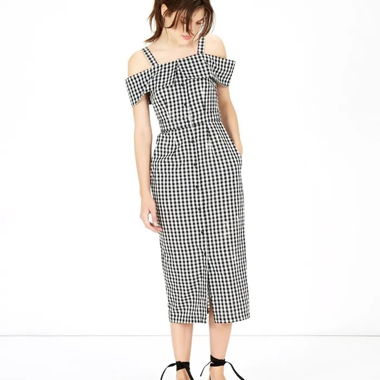 Warehouse Plaid Dress UK 10/EU 38