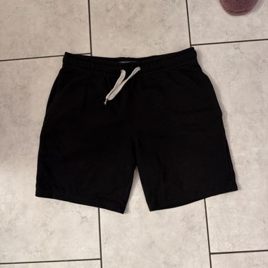 Black Drawstring Sweat Shorts
