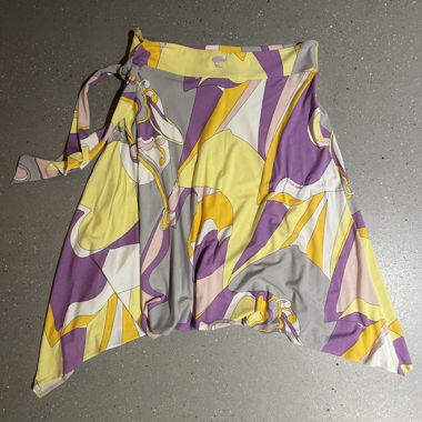 Versace Sport wrap skirt with print