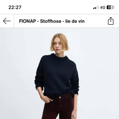 stoffhose mit schlag