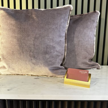 DESIGNER VELVET CUSHION PARIS FABRIC NEW