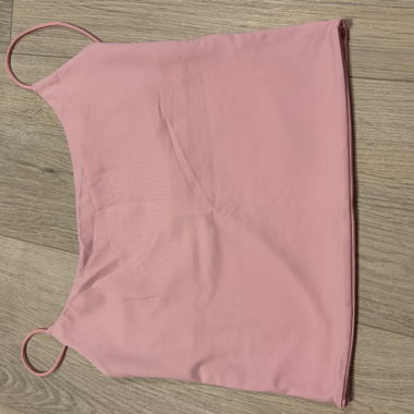 Pink top with thin straps