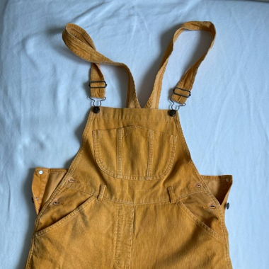 Mustard Yellow Corduroy Overalls