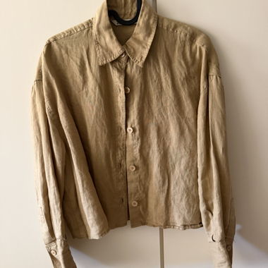 Chemise en lin beige de Zara