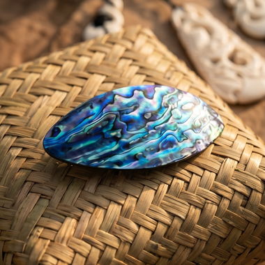 Pince à cheveux en Paua (Nacre) de NZ