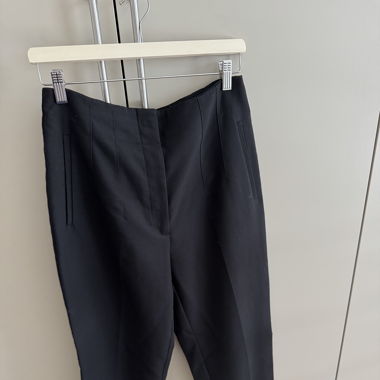 Pantalon en tissu Zara taille haute