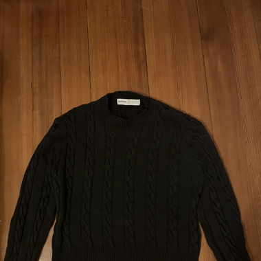 Strickpullover mit Zopfmuster Grösse S