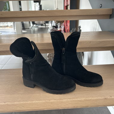 Bottines minelli en daim fourrees t 38