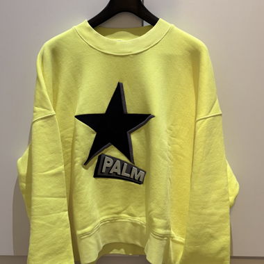 Palm Angels Sweatshirt neongelb Stern L