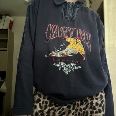 Vintage FOX Swiss Design Fleece Ski Snowboard Y2K