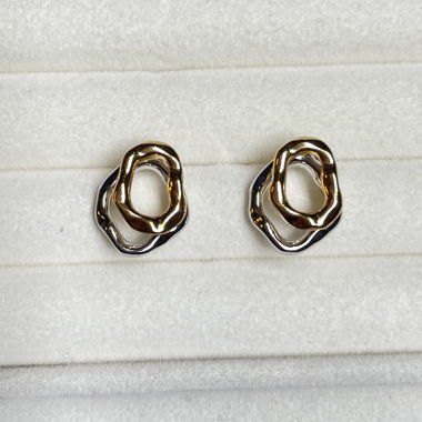 New Dual Color Earrings Irregular