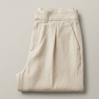 Pantalon ample en tissu ZARA