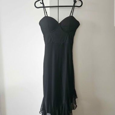 Abito bustier nero nuovo Taglia S
