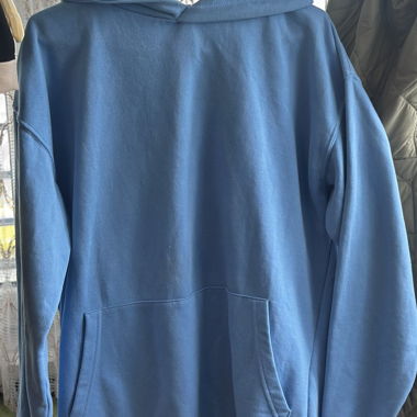 Hellblauer Oversize-Hoodie