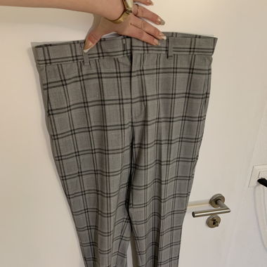 Pantalon à carreaux élégant
