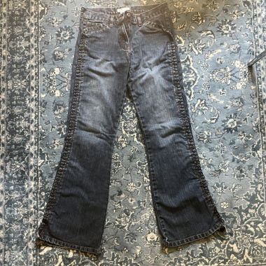 Jeans Biscote con occhielli