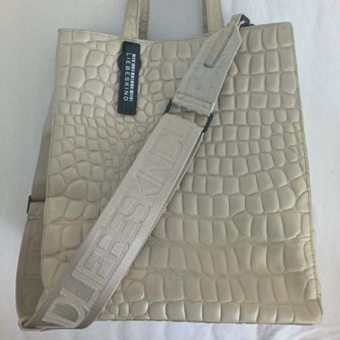 Liebeskind bag in croc look beige