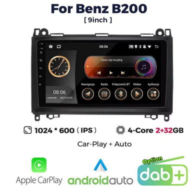 Radio Mercedes B200 - Android 14 - Carplay, DAB