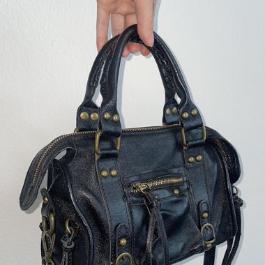 Sac à main en cuir véritable