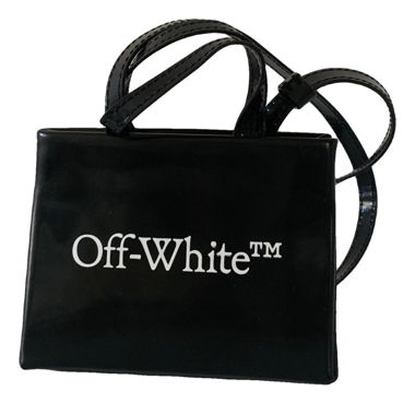 Off-White Sac bandoulière en cuir verni Sculpture