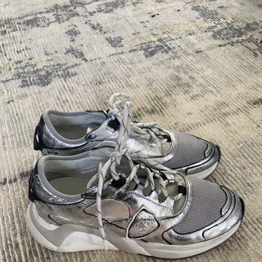 Silver Philipp Model Sneakers