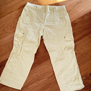 Cargohose capris buttercup yellow