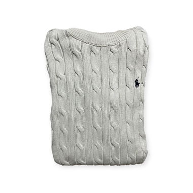RALPH LAUREN Maglione lavorazione a trecce collo alto S donna 