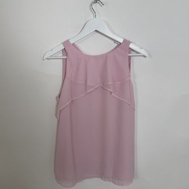 Rosa ärmellose Bluse