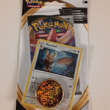 Promokarte Noctowl & Pokémon Blister