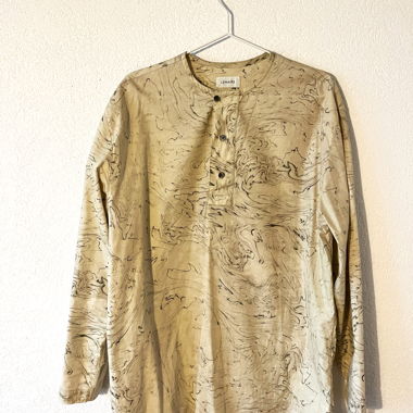 Chemise Lemaire FW21 à imprimé marbré