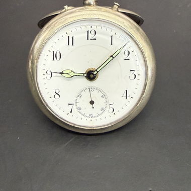 Antike Taschenuhr Handaufzug Wecker-Alarm 51mm 