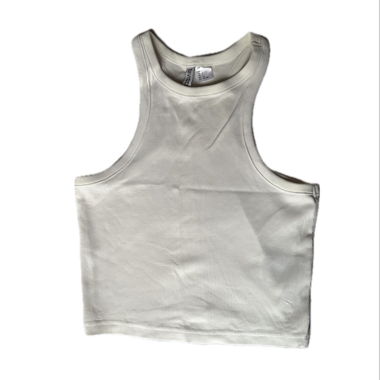 Top corto bianco croped 