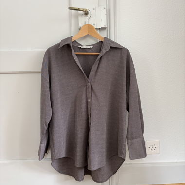 Bluse Anthrazit 