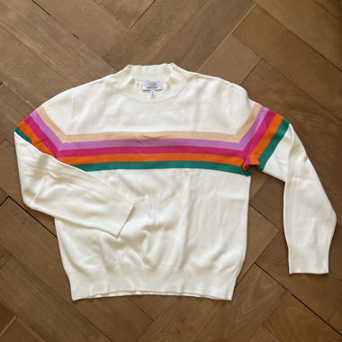 & Other Stories Weisser Streifen-Pullover