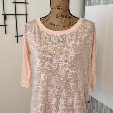 Top da donna rosa maniche 3/4