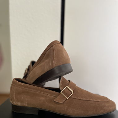 Mocassini Zara in camoscio - marrone