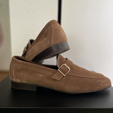 Mocassini Zara in camoscio - marrone
