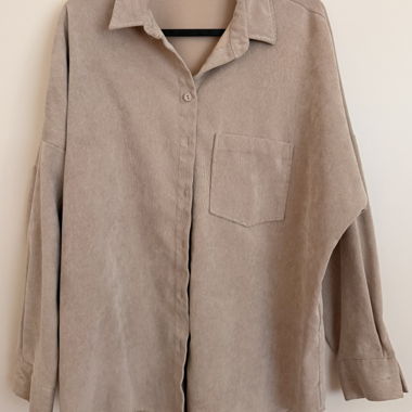 Camicia Zara Basic in velluto a coste