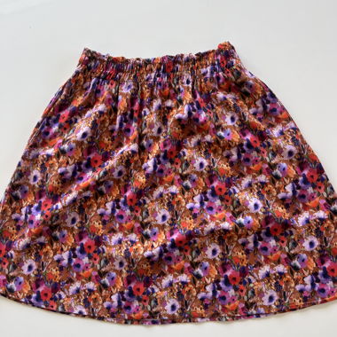Jupe fleurie multicolore