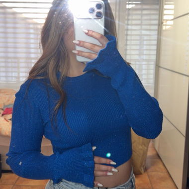 Pull bleu Bershka