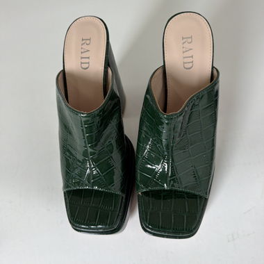 RAID Green Mule-Halbschuhe