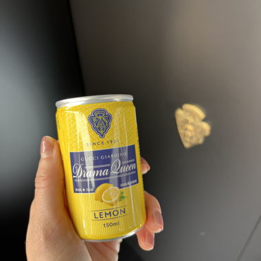 Limited edition drink by Gucci