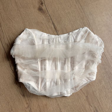 Princess Polly - Top bustier corsetto beige