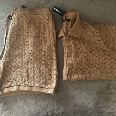 Set in maglia marrone - NOVAMEN