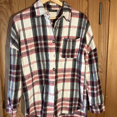 Karierte Flanellbluse