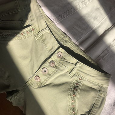 Green trousers
