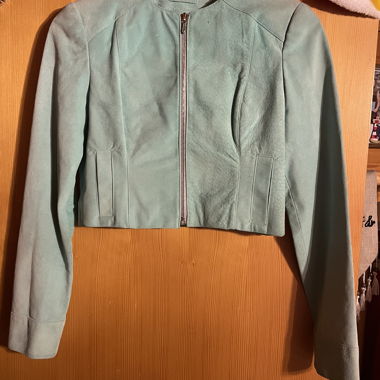 Blau Türkis crop jacket 
